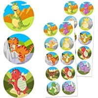 TownStix Dinosaurio Pegatinas Niños Infantiles - 20 Hojas- 200 Pegatinas